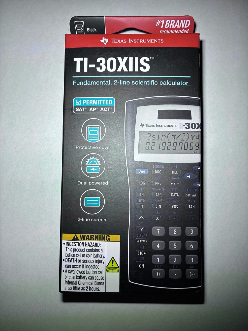 ✏️$10✏️ NEW Texas Instruments TI-30XIIS Two-Line Scientific Calculator Black